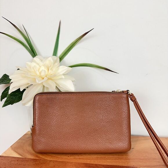NWT Coach Leather Double Zip Wallet/Wristlet - Picture 4 of 6